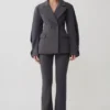 Wesley gestructureerde blazer – Charcoal Shadow Wesley gestructureerde blazer – Charcoal Shadow