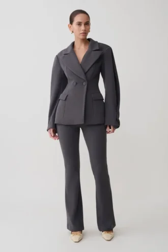Marion Fit And Flare-broek – Charcoal Shadow