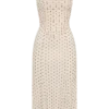 Willa gerimpelde midi-jurk van mesh – stippen Willa gerimpelde midi-jurk van mesh – stippen