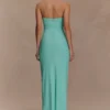 Winston strapless maxi-jurk met pailletten – Lagoon
