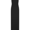 Wyatt slinky en mesh maxi-jurk – Zwart