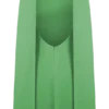 Wynter mini-jurk met gedrapeerde sjaal – Groen Wynter mini-jurk met gedrapeerde sjaal – Groen