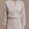 Xaden mini-jurk van wolmix – Oat Marle Xaden mini-jurk van wolmix – Oat Marle