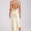 Yvette slip maxi-jurk met asymmetrische zoom – Butter Yvette slip maxi-jurk met asymmetrische zoom – Butter