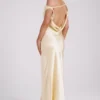 Yvette slip maxi-jurk met asymmetrische zoom – Butter Yvette slip maxi-jurk met asymmetrische zoom – Butter