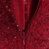 Zander handgeborduurde strapless mini-jurk – rood ombre Zander handgeborduurde strapless mini-jurk – rood ombre