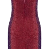 Zander handgeborduurde strapless mini-jurk – rood ombre Zander handgeborduurde strapless mini-jurk – rood ombre
