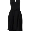 Zelda asymmetrische slinky midi-jurk – zwart Zelda asymmetrische slinky midi-jurk – zwart