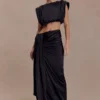 Zendaya zijden midirok – Zwart Zendaya zijden midirok – Zwart
