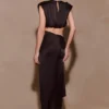 Zendaya zijden midirok – Zwart Zendaya zijden midirok – Zwart