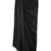 Zendaya zijden midirok – Zwart Zendaya zijden midirok – Zwart