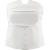 Zillah strapless katoenen top – wit Zillah strapless katoenen top – wit