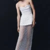 Zuri handgeborduurde maxi-rok – Zilver Zuri handgeborduurde maxi-rok – Zilver
