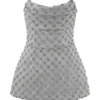 Zuri handgeborduurde peplum-corset – Zilver Zuri handgeborduurde peplum-corset – Zilver